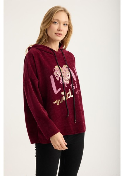 Kadife Yaldızlı Sweat modelleri