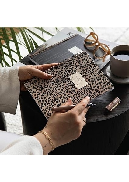 Spiralli Karton Kapak 2’li Set Kareli Okul Defteri 80 Yaprak, Ders Programlı Leopar indirimleri