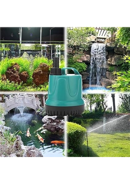 18W Dalgıç Pompa Çeşmesi Pompası Akvaryum Su Pompası Tank Çeşmesi 360 ° Su Emme Düşük Su Seviyesi Tasarımı Düşük Gürültü indirimleri