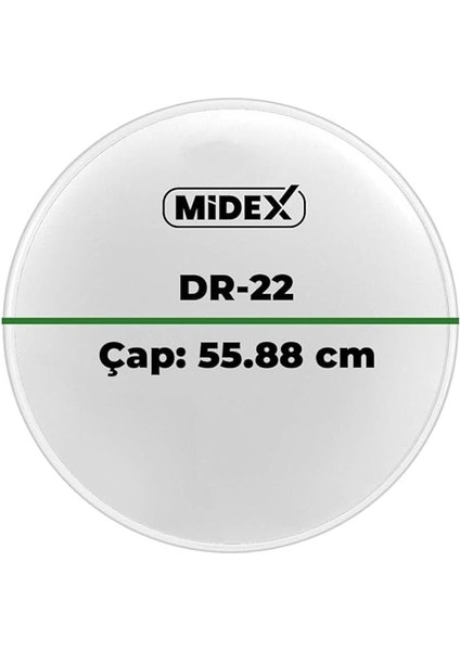 DR-22WH Beyaz Renk 22 Inç Kick Bas Bateri Davul Derisi Drumhead 22'' Inch (55.88 Cm) modelleri