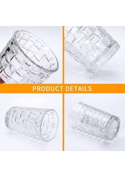 400ML,KABARTMA Dokuma Desenli 6 Adet Uzun Cam, ve Soğuk Kokteyller,buzlu Içececekler Için Kibar Şık Ergonomik Tasarım Borosilikat Cam fiyatları