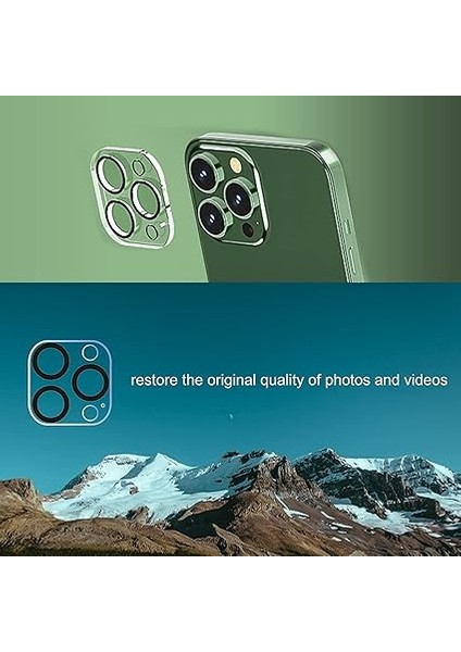 Trend iPhone 14 Pro ve 14 Pro Max Uyumlu Kamera Lens Koruyucu Temperli Cam 9h Sertlik Hd Şeffaf Kapağı fırsatları