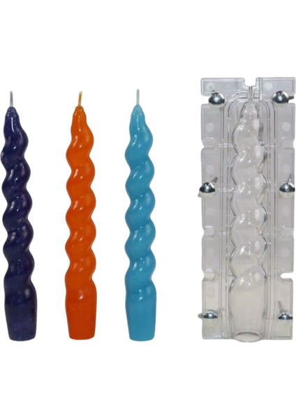 Italyan Burgu Akrilik Şamdan Mum Kalıbı