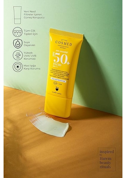 Fluid Spf 50 Tüm Cilt Tipleri Için Yüz Güneş Kremi Yeni Nesil Filtreler fiyatları