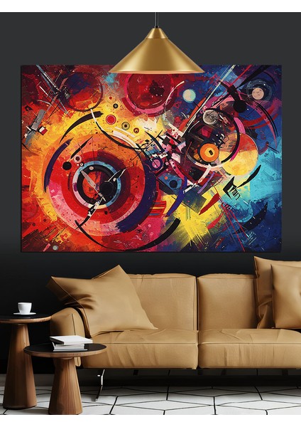 Bisiklet ve Tekerlek Dinamik Soyut Dekoratif Kanvas - Mdf Ahşap Tablo fiyatları