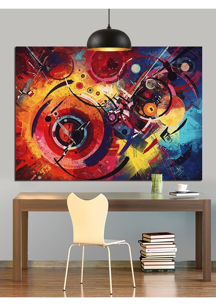 Bisiklet ve Tekerlek Dinamik Soyut Dekoratif Kanvas - Mdf Ahşap Tablo indirimleri