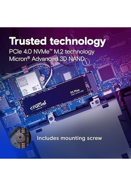 P3 Plus 1tb Pcıe Gen4 3D Nand Nvme M.2 Ssd, 5000 Mb/s'ye Kadar - CT1000P3PSSD8 fırsatları