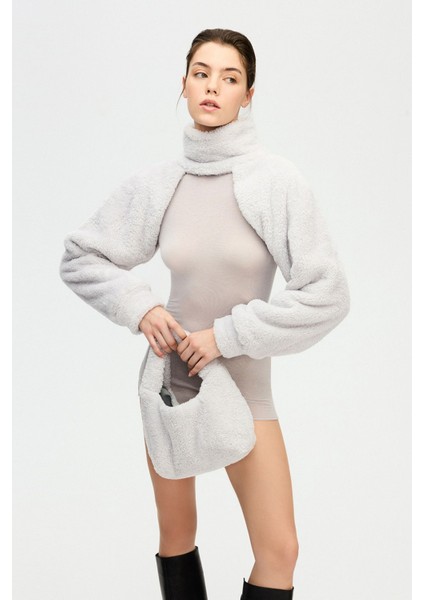 Gri Pelüş Bolero fırsatları