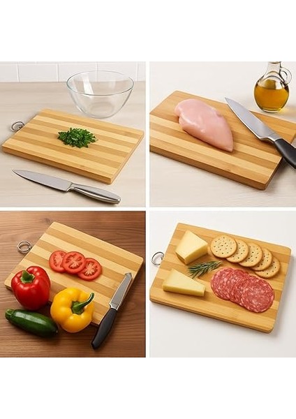 Store Doğal Bambu Kesme Tahtası | 20X30 cm | Antibakteriyel, Dayanıklı, Çizilmez | Mutfak Için Ideal fiyatları