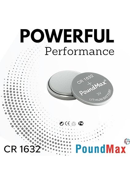 5 Adet CR1632(DL1632) 3V Düğme Pil (Akıllı Ev Aletleri,araba Anahtarları,terazi,uzaktan Kumanda,bilgisayar Anakartları Için fırsatları