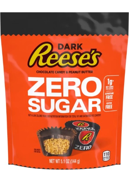 Reese's Dark Chocolate Candy & Peanut Butter Zero Sugar 144 G