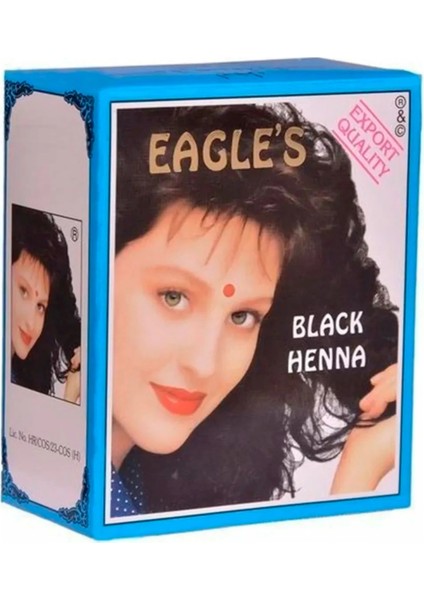 Litaetrend Eagle's Orijinal Hint Kınası Saç Boyası Siyah - Black Henna