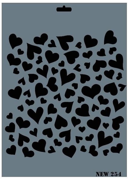 Rich New Seri N-254 Stencil 35X25 cm