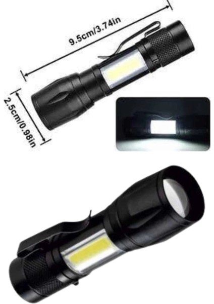 Uzun Menzilli Şarjlı El Feneri Uzun Ömürlü LED Işık Lamba modelleri