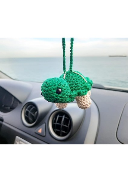 Yapımı Kaplumbağa, Sevimli Araba Aksesuarları, Oto Dikiz Aynası Süsü, Hediyelik.