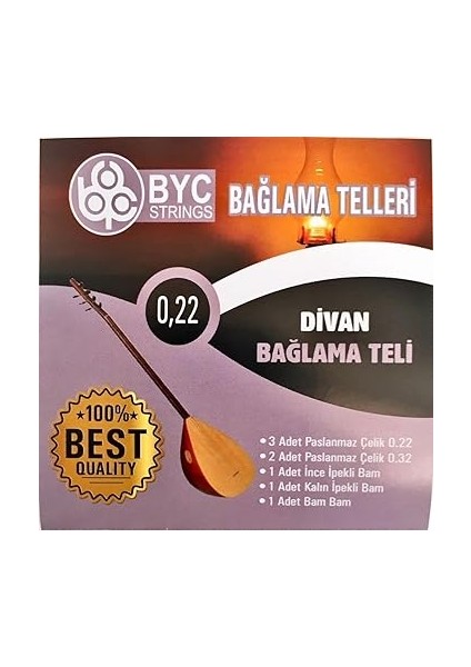 BYC22 022 Divan Saz Teli Seti (Bam Bam Teli Vardır) fiyatları