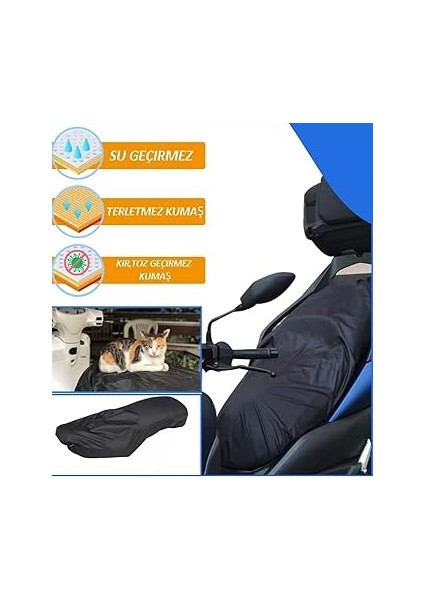 Spacy Activa Vespa Küçük Model Scooter Universal Motosiklet Siyah Sele Kılıfı Motor Koltuk Brandası fiyatları