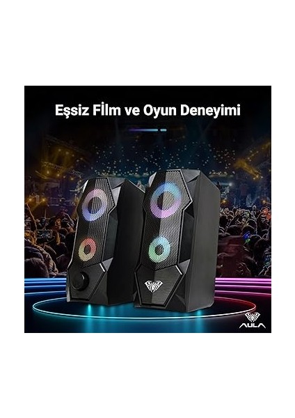 N-301 10W Masaüstü Rgb Gaming Oyuncu Pc 1+1 Speaker Hoparlör fiyatları