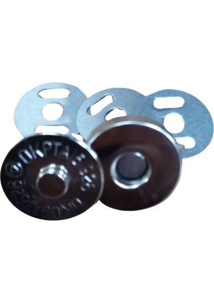 Manyetik Çanta Çıtçıtı Gümüş 5 Adet