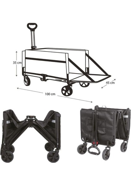 Katlanır & Taşınabilir Plaj - Kamp Arabası 120 Litre modelleri