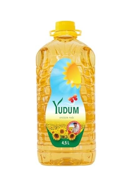 Yudum Dar Ağızlı Pet Ayçiçek Yağı 4,5 Lt