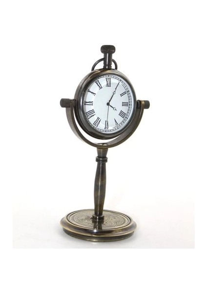 Masa Üstü Pirinç Saat Model 1