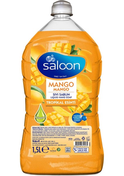 Saloon Sivi Sabun Taze Mango 1,5 L