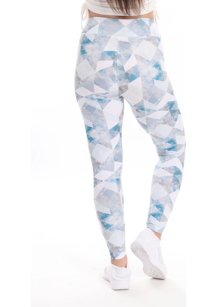 Kadın Beli Lastikli Dijital Baskılı Toparlayıcı Tayt modelleri