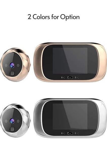 Dijital Kapı Görüntüleyici Kapı Zili Ev Güvenlik Ü, 2.8 Inç LED Gözetleme Deliği Kameralı 90 ° Geniş Açı 320 * 240 Görüntü Çözünürlüğü Şerit fiyatları