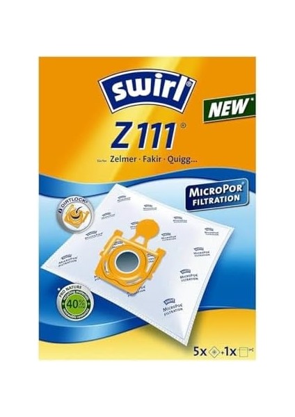 Z 111 Ecopor, Zelmer, ve Quiggh Elektrikli Süpürge Toz Torbası, Ecopor-Filter modelleri