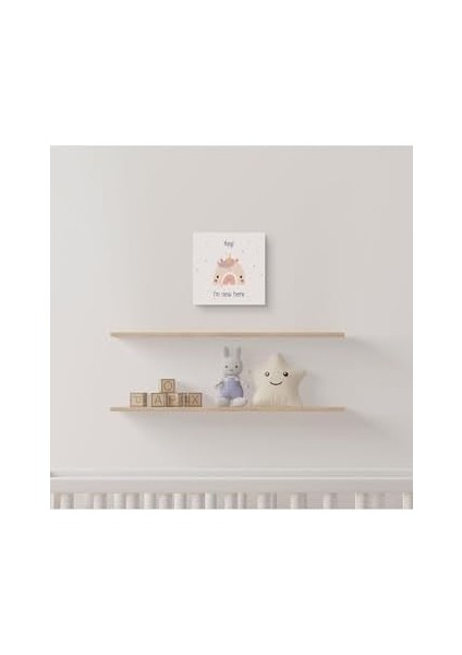 Bebek Odası Için Minimal Tasarımlı Kanvas 25 x 25 cm modelleri