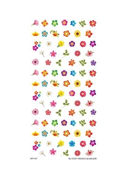 Artikel Flower Tırnak Dövmesi, Tırnak Tattoo, Nail Art, Tırnak Sticker fiyatları