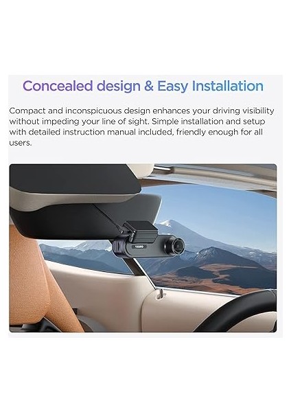 Wm1 2k 30FPS Qhd Sony Starvis Sensor Wifi Gps'li Araç Kamerası modelleri