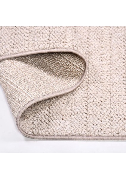 Campo Modern Bej Polipropilen Atkılı Jüt Makine Halısı modelleri