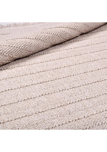 Campo Modern Bej Polipropilen Atkılı Jüt Makine Halısı fırsatları