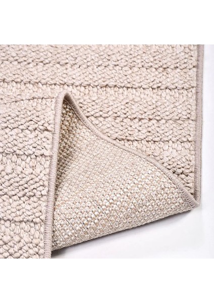 Campo Modern Bej Polipropilen Atkılı Jüt Makine Halısı indirimleri