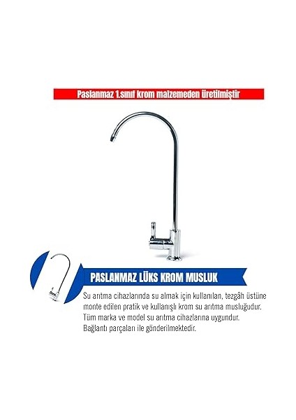 Su Arıtma Cihazı Lüx Krom Musluk fiyatları