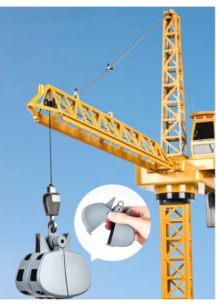 Dev Boy Uzaktan Kumandalı Oyuncak Kule Vinç 128 cm fırsatları