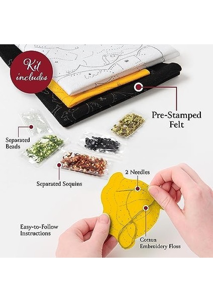 Purrfectly Ürkütücü, Keçe 6 Parça Süs Yapma Seti, Bayramı Sanatları ve El Sanatları Için Mükemmel, 89649E fiyatları