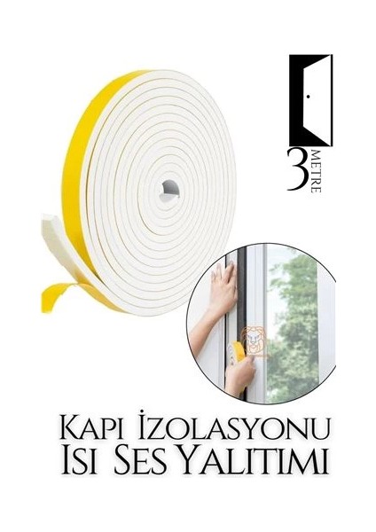 Bfs Kapılar Için 4 Mevsim 3 Metre Ses Isı Yalıtım Sünger Bant