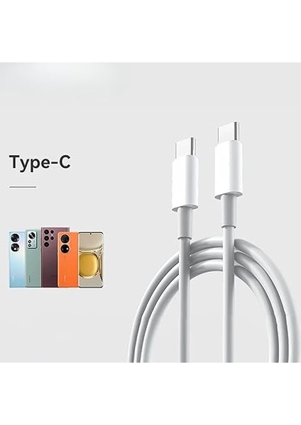 BX-UC02C 60W Type-C To Type-C Hızlı Şarj ve Data Kablosu 1.2 Metre Beyaz fırsatları