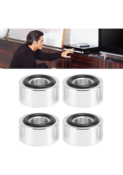 Hoparlörleri Yalıtım, 4pc Hoparlör Pedleri Rezonansı Azaltan Hava Akışını Arttıran Hıfı Cihazlarını Önleyerek modelleri