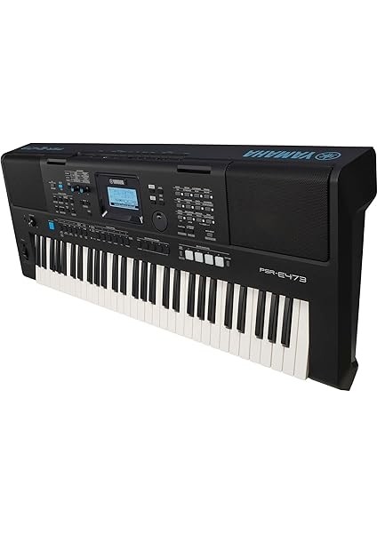 PSR-E473 Dijital Klavye, Siyah, Taşınabilir, Çok Yönlü Dijital Klavye, 61 Vuruşa Duyarlı Tuş fırsatları