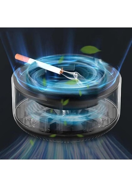 Içine Çeken Kül Tablası Kokusuz Küllük Duman Filtreli Temiz Hava Araç Ev Ofis