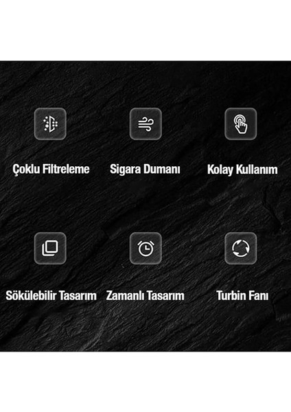 Içine Çeken Kül Tablası Kokusuz Küllük Duman Filtreli Temiz Hava Araç Ev Ofis fiyatları