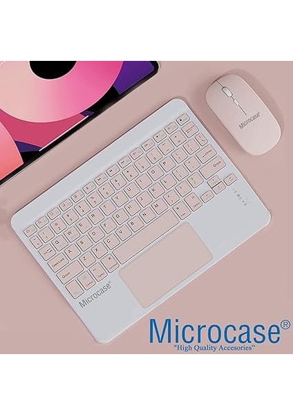 Tablet ve Telefonlar Için Türkçe Q Bluetooth Touchpad Klavye ve Mouse Set - AL3560 (Beyaz) modelleri