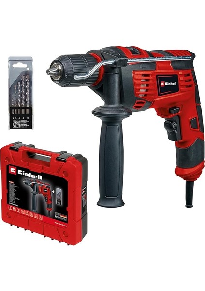 Darbeli Matkap Tc-Id 720/1 E Kit (Delme/darbeli Delme, 13 mm Mandren, Devir Elektroniği, Beton Için 5 Parçalı Uç Seti + E-Box Basic)