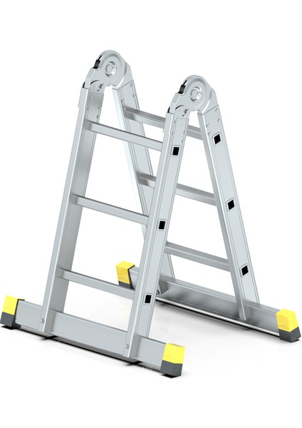 - Skypratix Fonksiyonel Alüminyum Kırmalı Katlanır Merdiven 2x3