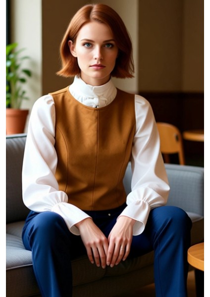 Kadın Süet Dokulu Örme Yelek Üstü Kaliteli Şık Rahat Modern Zarif Günlük fiyatları