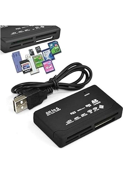 USB Hub Micro Sd/xd/mmc/ms/cf/tf Mini M2 Çoklu Kart Okuyucu 4296 modelleri